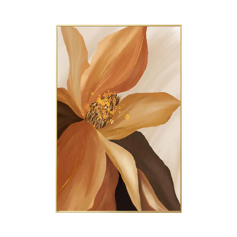 Floral Painting Framed Canvas Wall Art - 60cm x 80cm - Image 3