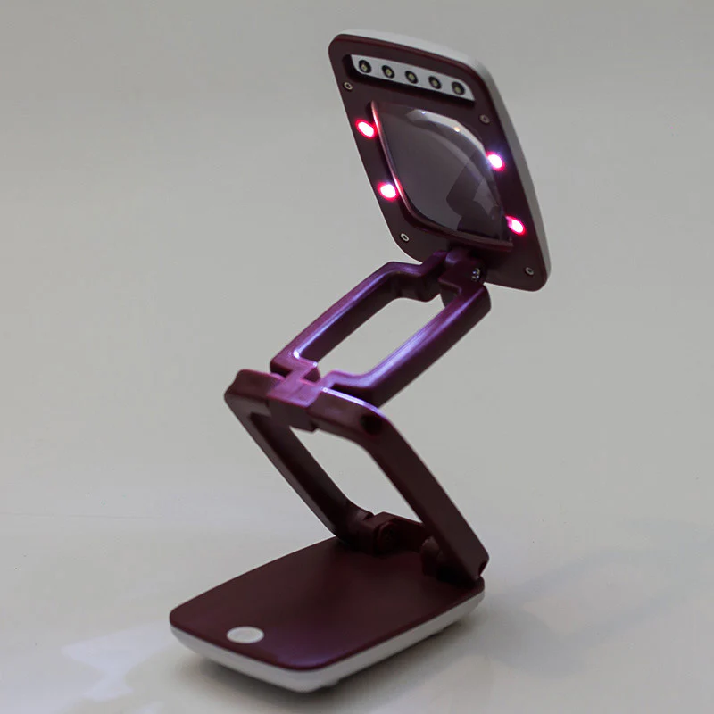 Foldable Desktop Magnifier Lamp Magnifying Glass with Adjustable LED Lights - Image 14