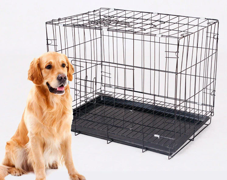 Foldable Metal Wire Pet Dog Cage - Image 4