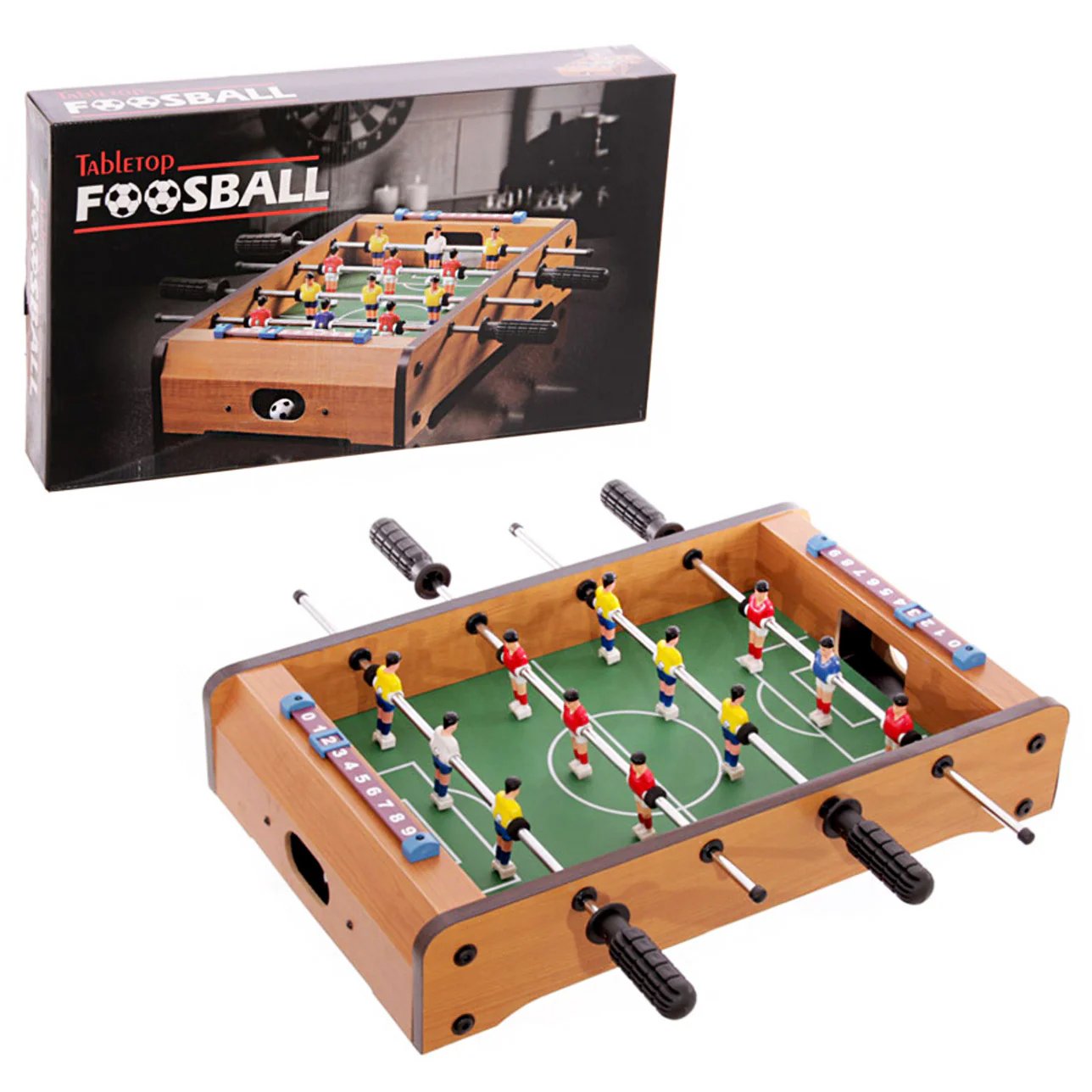Foosball Tabletop Soccer Table Football Game Set - Image 5