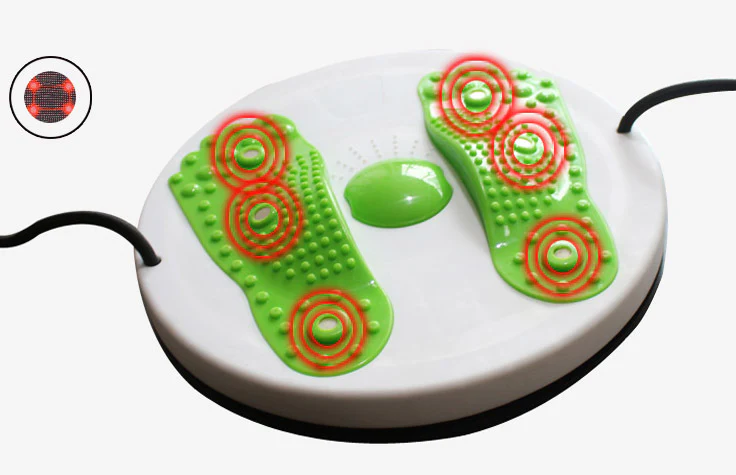 Foot Massaging Waist Twist Board with Resistance Bands - Image 4