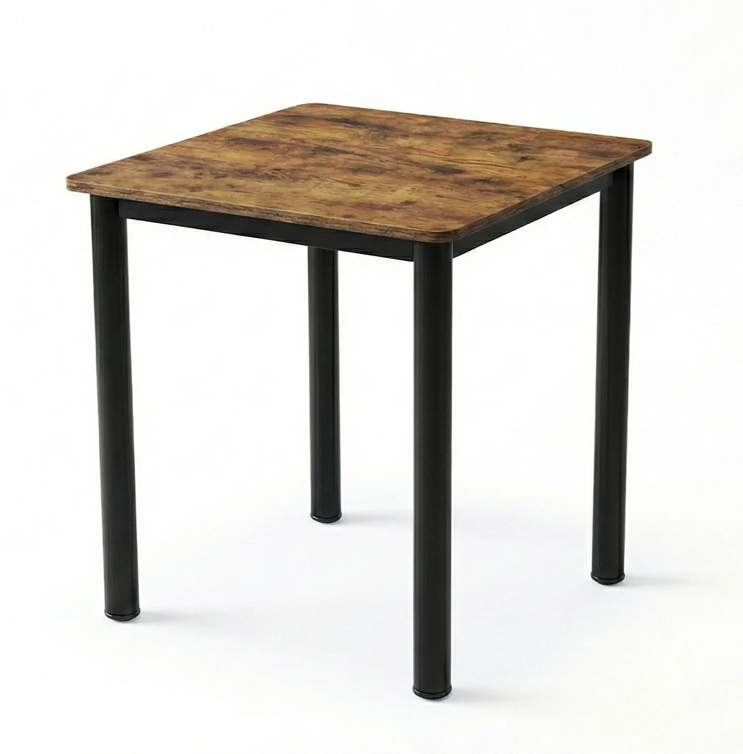 Foundry Tall Industrial Rustic Wood & Metal Square Bar Dining Table - Image 7