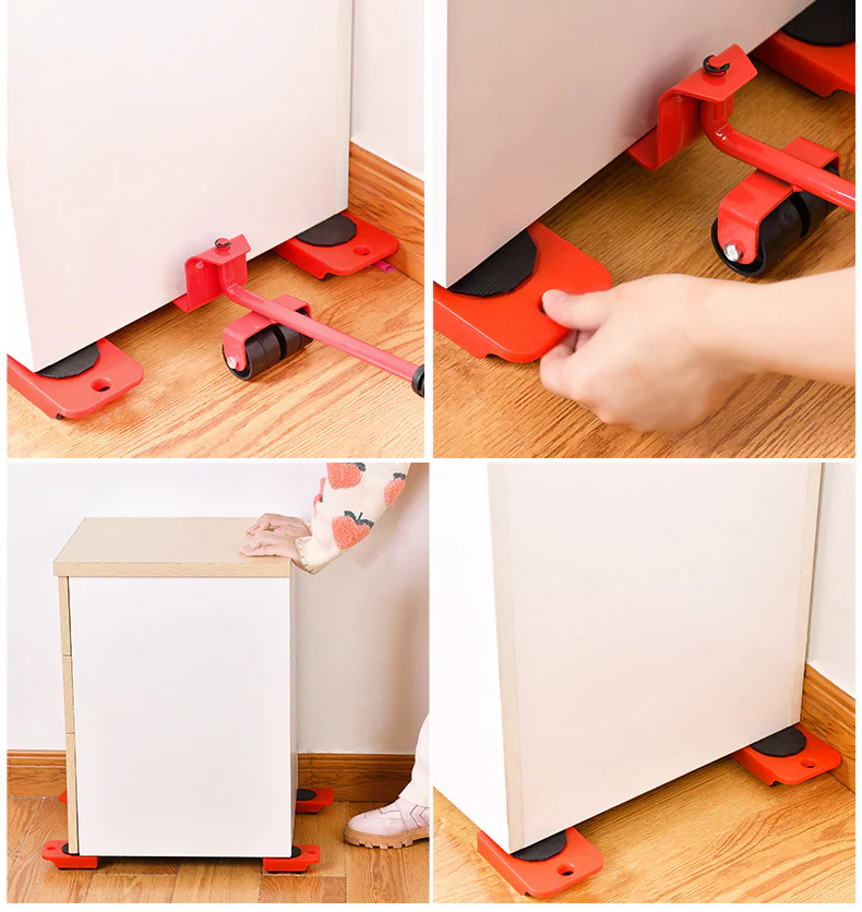 Furniture Lifter Moving System Mover Glider Slider Roller Tool Set - Image 12