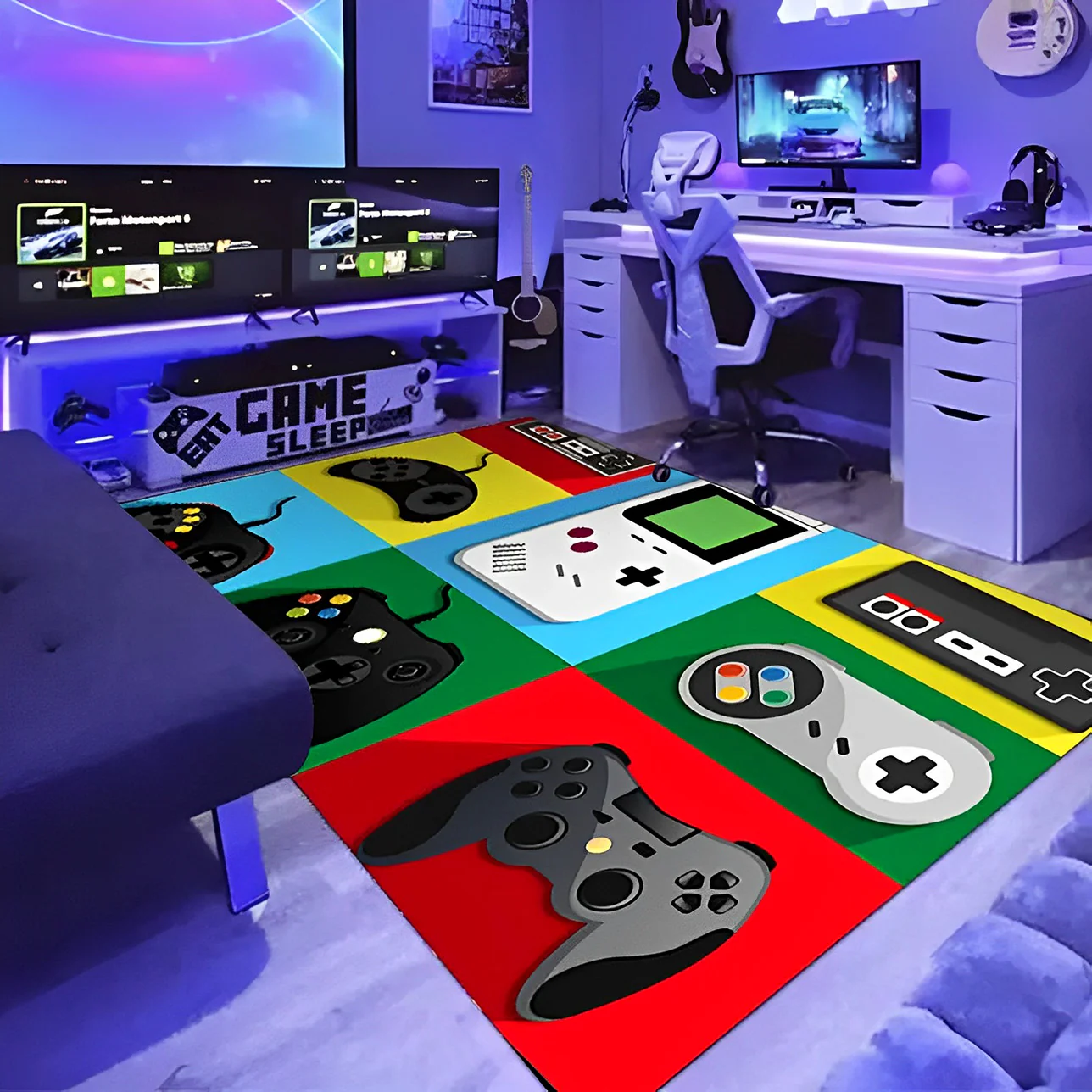 Game Controller Bedroom/Living Room Mat Area Rug (120 x 80) - Image 6