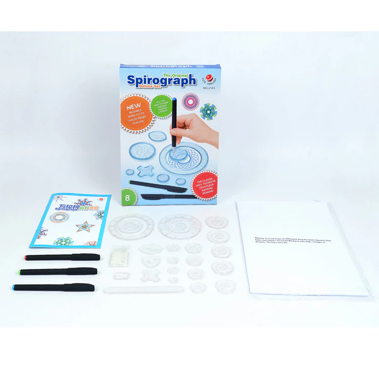 Geometric Art Creative Spirograph Drawing Set Educational Toy Kit - Image 10
