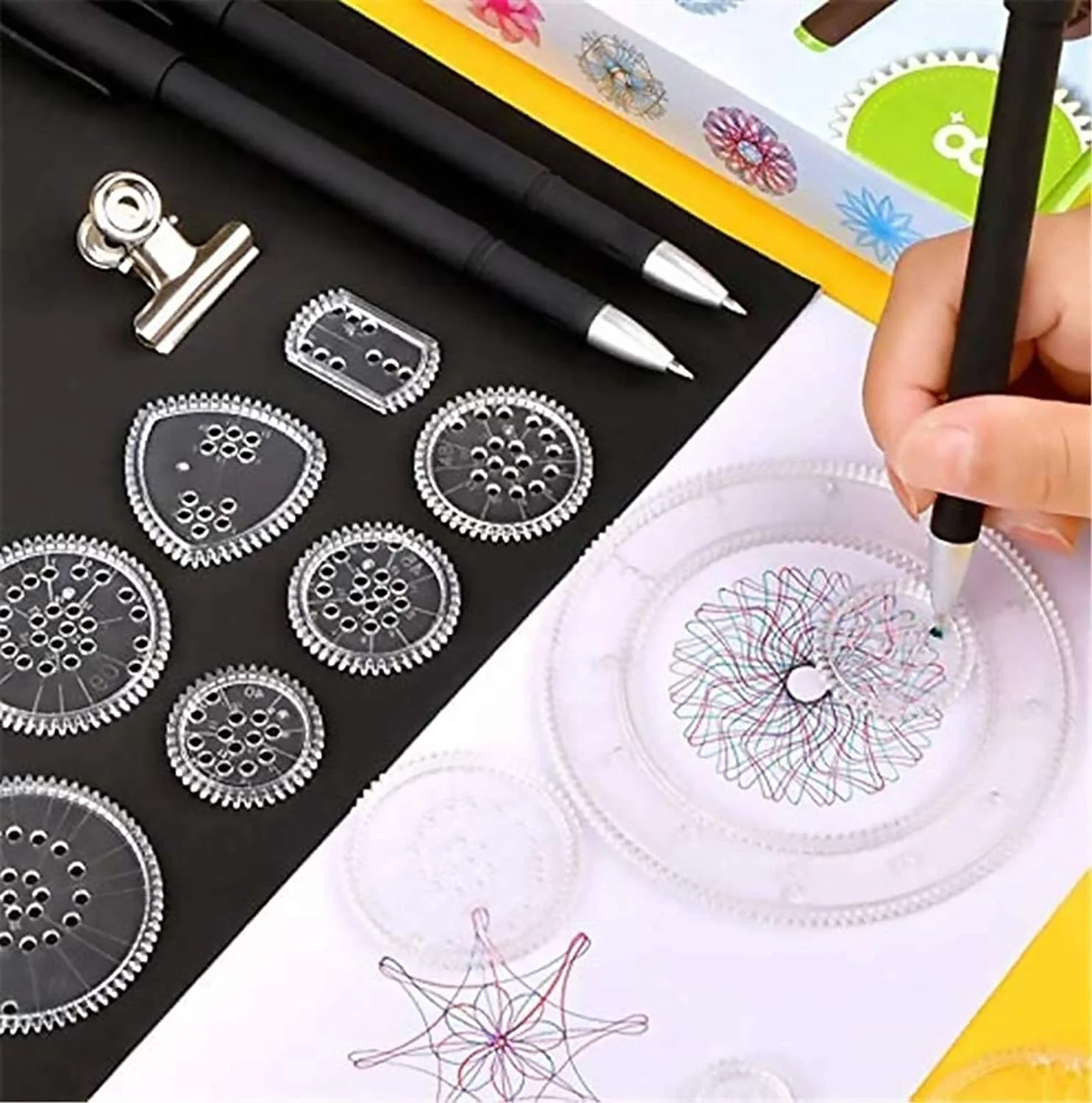 Geometric Art Creative Spirograph Drawing Set Educational Toy Kit - Image 11