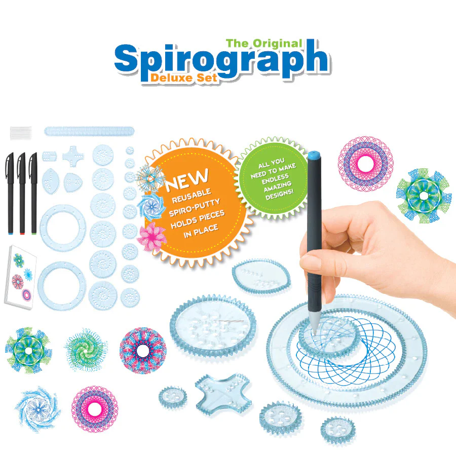 Geometric Art Creative Spirograph Drawing Set Educational Toy Kit - Image 3