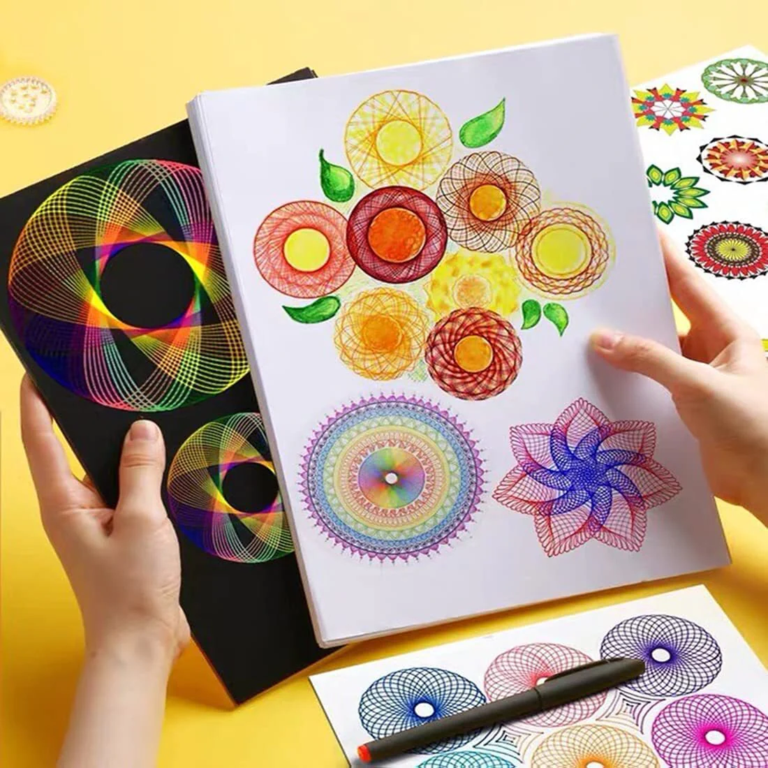 Geometric Art Creative Spirograph Drawing Set Educational Toy Kit - Image 5