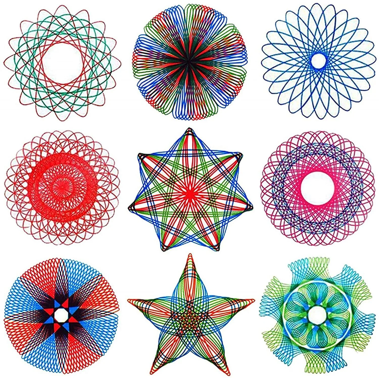 Geometric Art Creative Spirograph Drawing Set Educational Toy Kit - Image 6