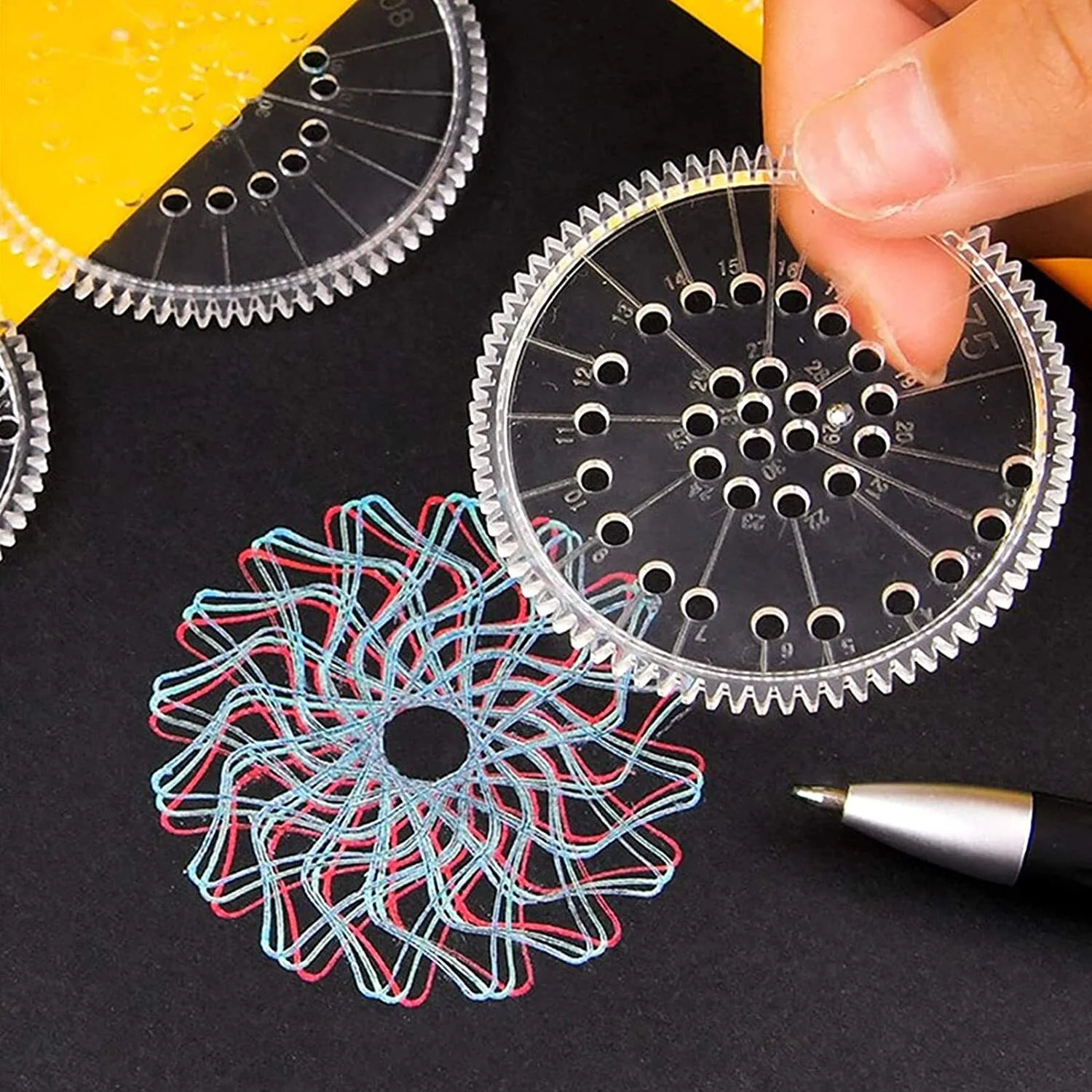 Geometric Art Creative Spirograph Drawing Set Educational Toy Kit - Image 9