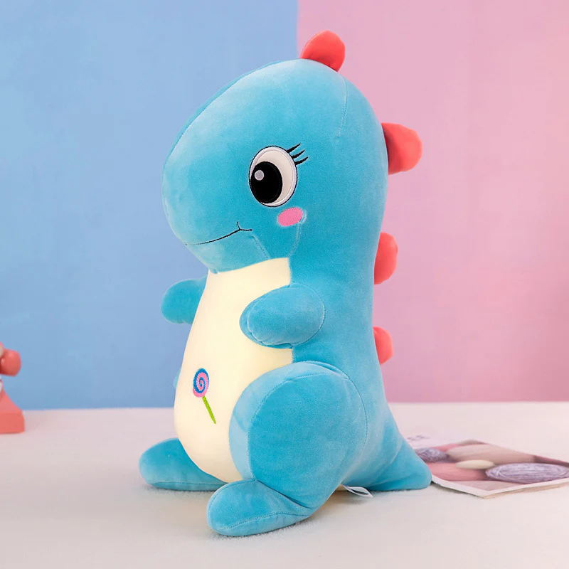 Giant Cute Dinosaur Stuffed Animal Plush Toy Doll Pillow - 60cm, Blue - Image 2