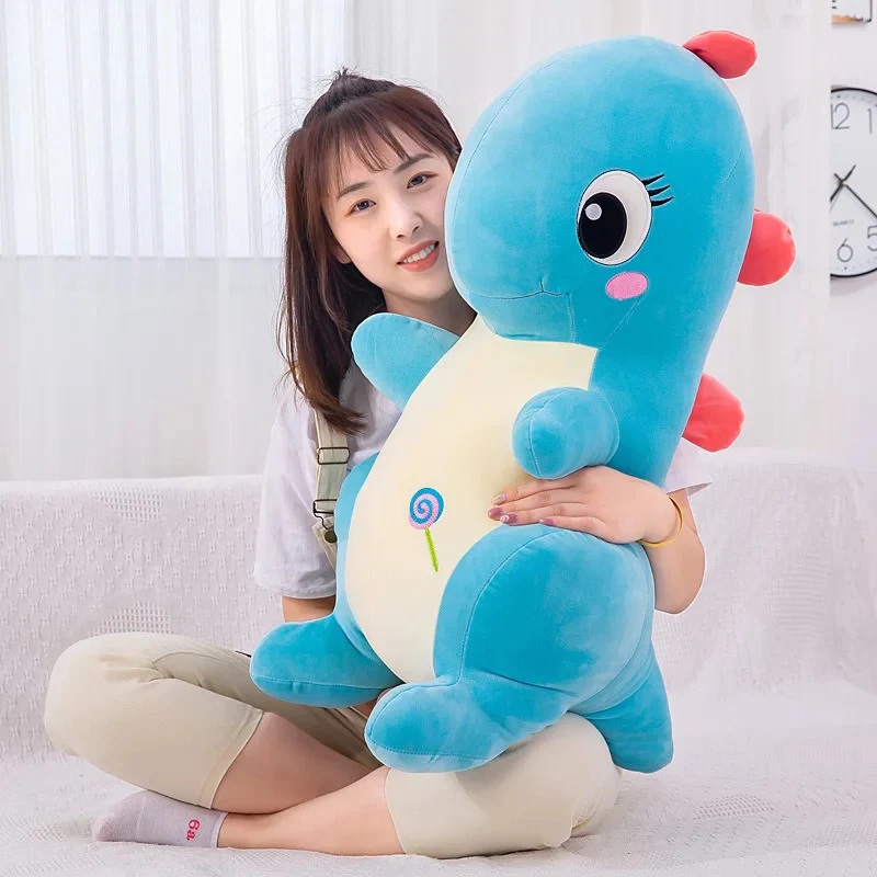 Giant Cute Dinosaur Stuffed Animal Plush Toy Doll Pillow - 60cm, Blue - Image 7