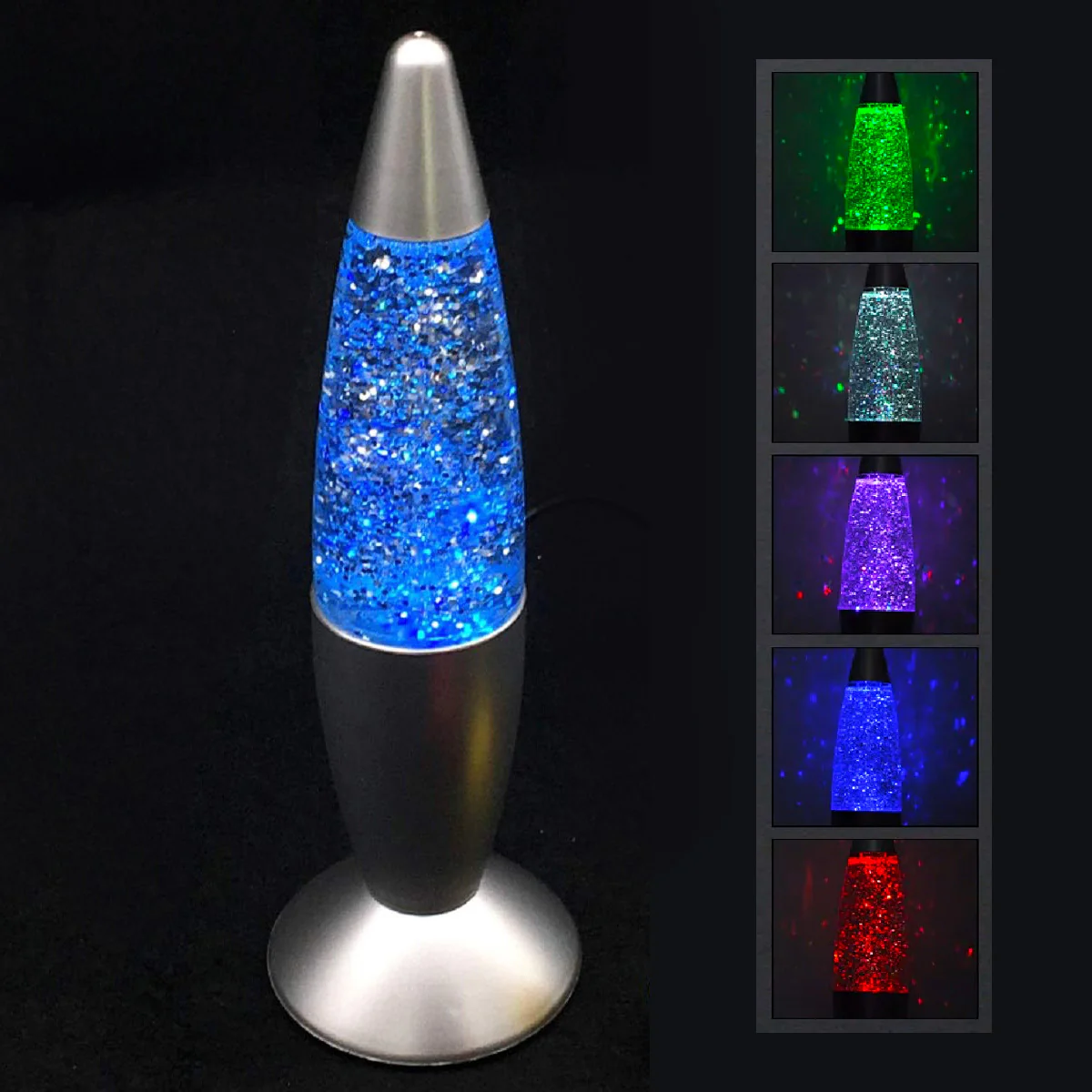 Glitter Motion Mini Lava Lamp Color-Changing Sparkling LED Portable Night Light - Image 19