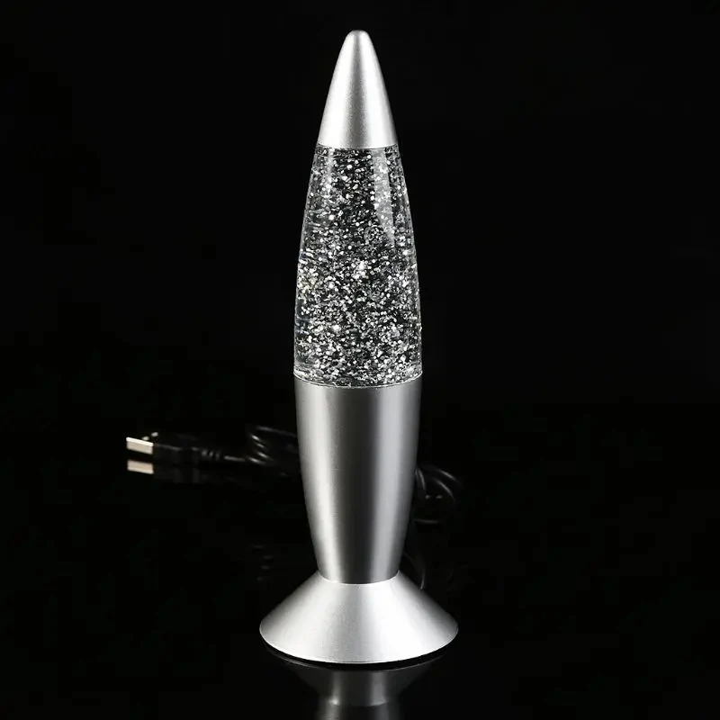 Glitter Motion Mini Lava Lamp Color-Changing Sparkling LED Portable Night Light - Image 3