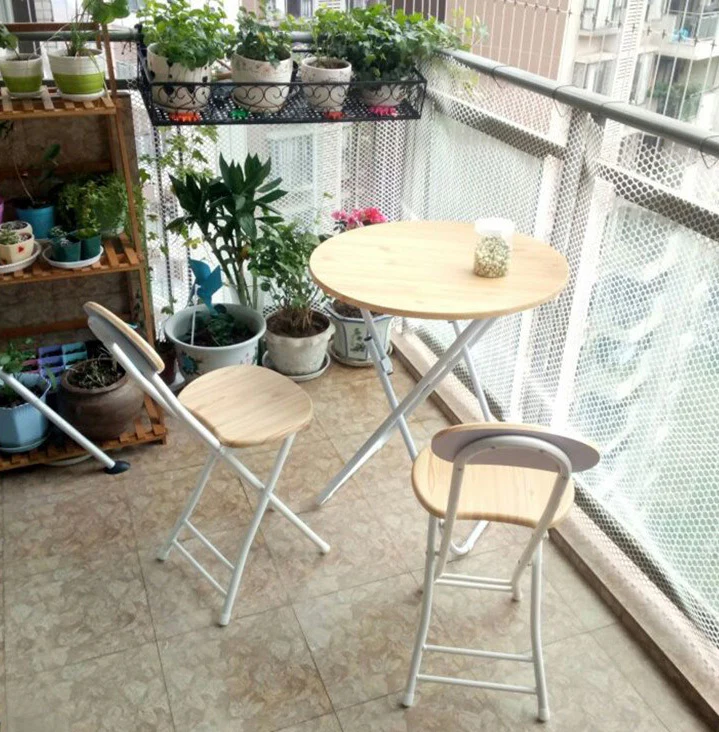 Grace Steel and Wood Folding Chair (Oak) - Image 6