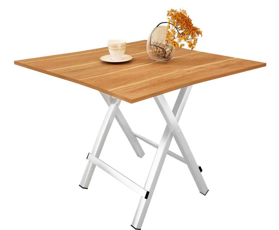 Grace Steel and Wood Folding Utility Table Square 80cm (Oak) - Image 12