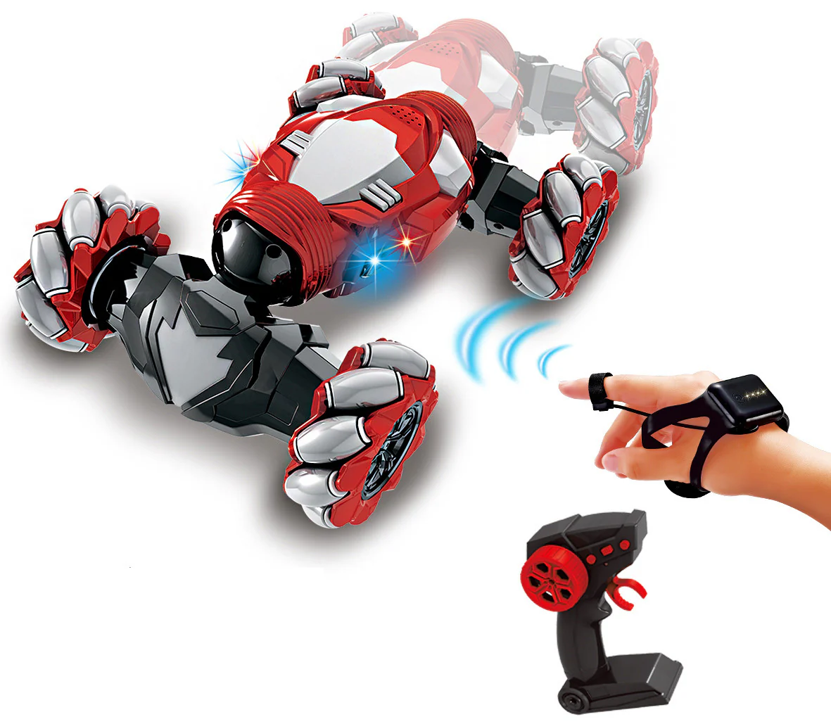 Hand Gesture Remote Control Twister Stunt Car (Red) - Image 4