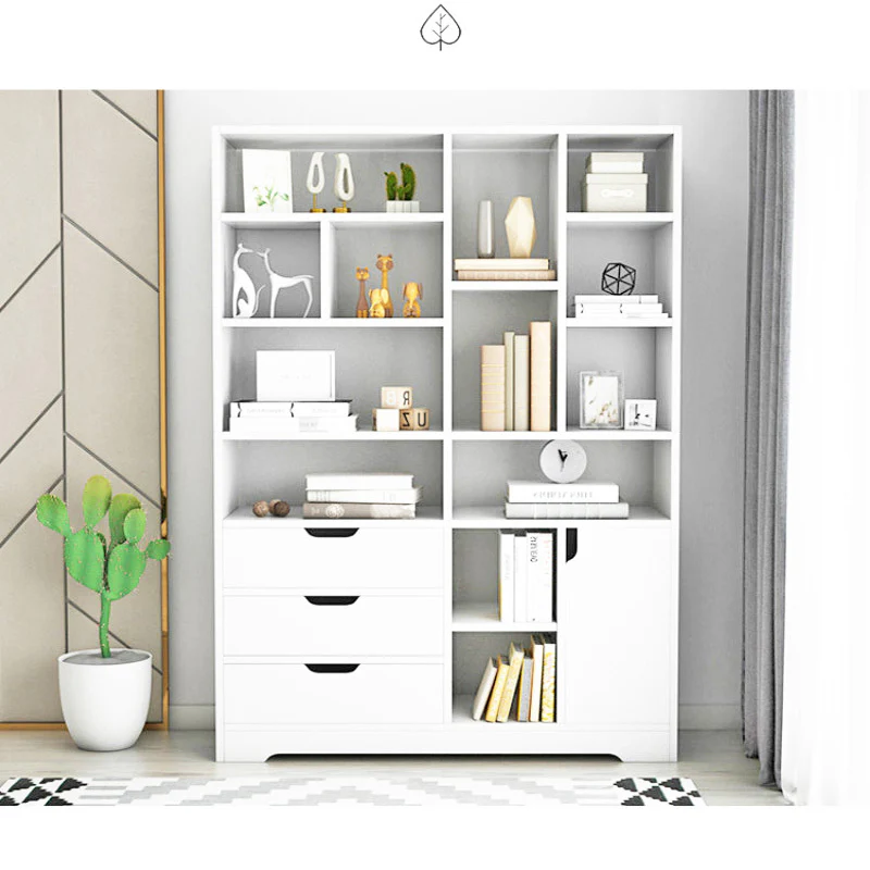 Havana Wardrobe Cupboard Bookshelf with Drawer, Cabinet, Shelf - Image 9