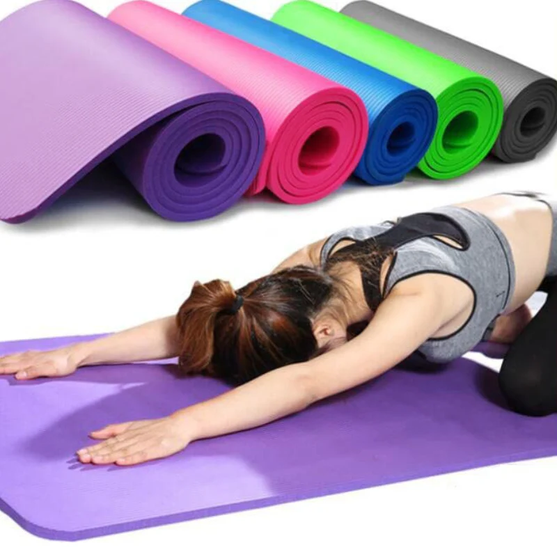 Health and Fitness Extra Thick Yoga Mat 8mm (Grey) - Image 10