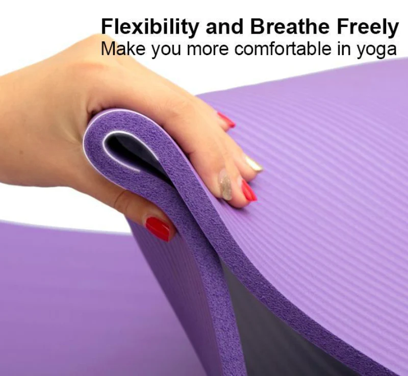 Health and Fitness Extra Thick Yoga Mat 8mm (Grey) - Image 13