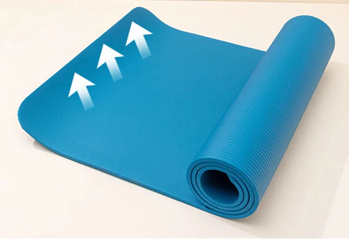 Health and Fitness Extra Thick Yoga Mat 8mm (Grey) - Image 6