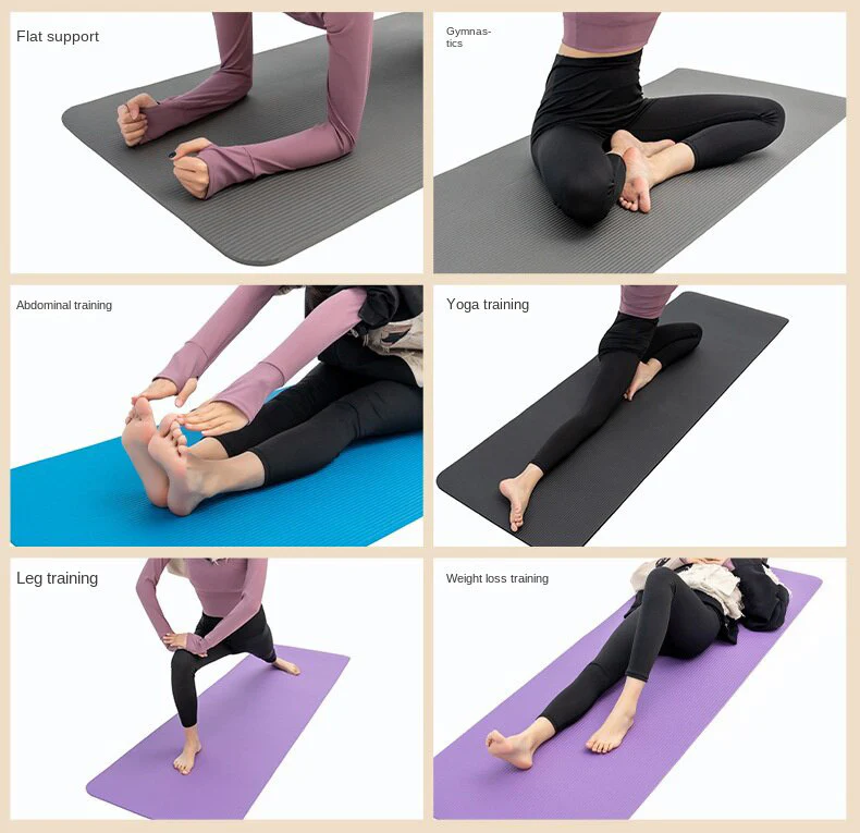 Health and Fitness Extra Thick Yoga Mat 8mm (Pink) - Image 14