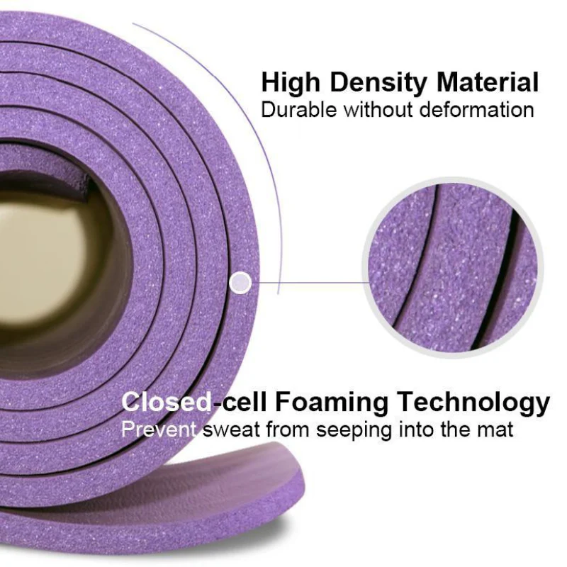 Health and Fitness Extra Thick Yoga Mat 8mm (Pink) - Image 16