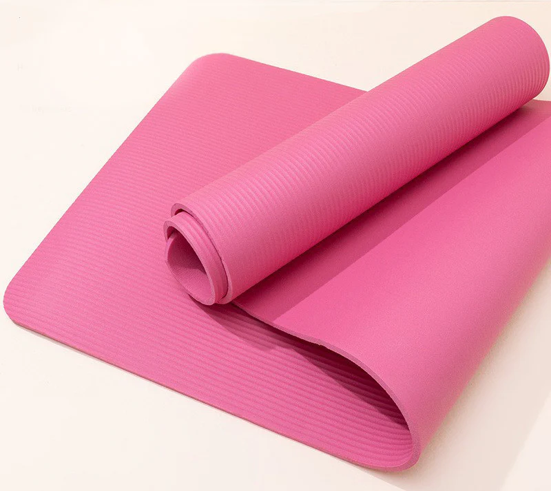 Health and Fitness Extra Thick Yoga Mat 8mm (Pink) - Image 3