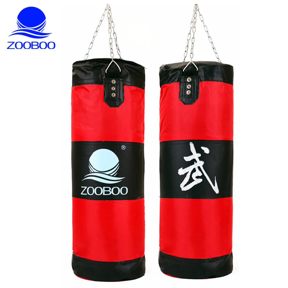 Heavy Duty Large Boxing Punching Bag - 100cm (Red) - Image 4