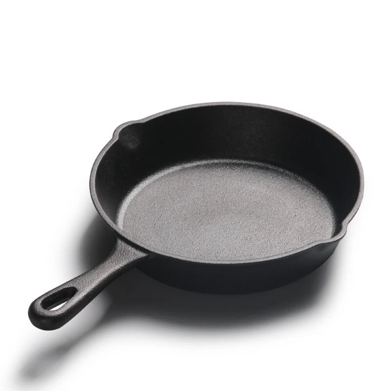 Heavy Duty Non-Stick Frying Pan Cooker Pot Cast Iron Skillet BBQ Grill Cookware - Image 10