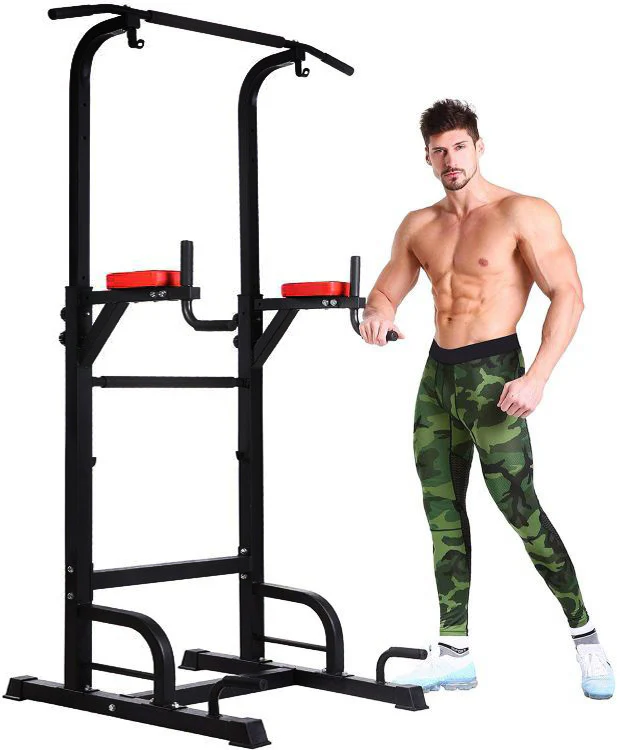 Heavy Duty Power Tower Dip Bar Pull Up Stand Fitness Station - Image 8