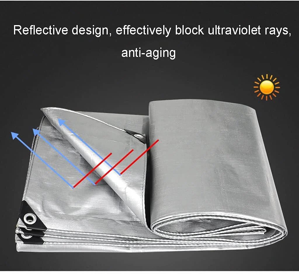 Multipurpose Poly Tarp Tarpaulin Outdoor Camping Cover 4m x 6m - Image 10