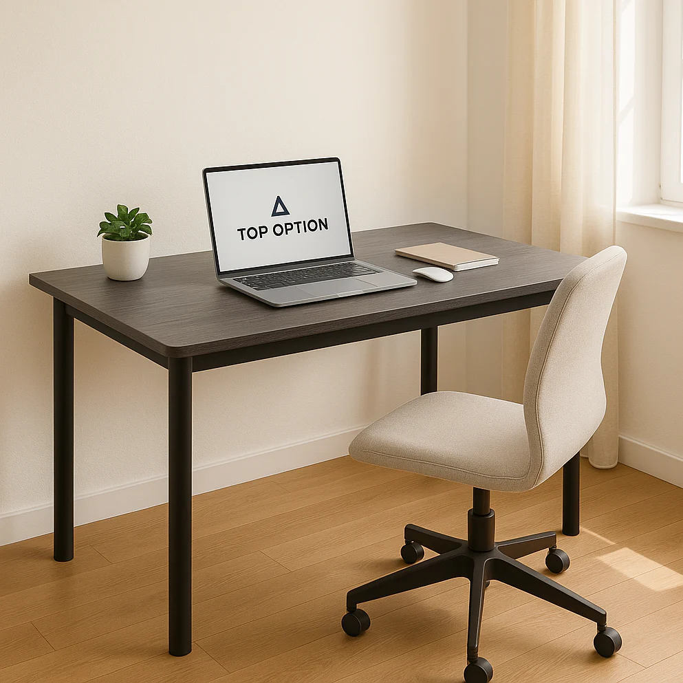 Heritage Industrial Wood & Metal Dining Table 100cm - Image 10