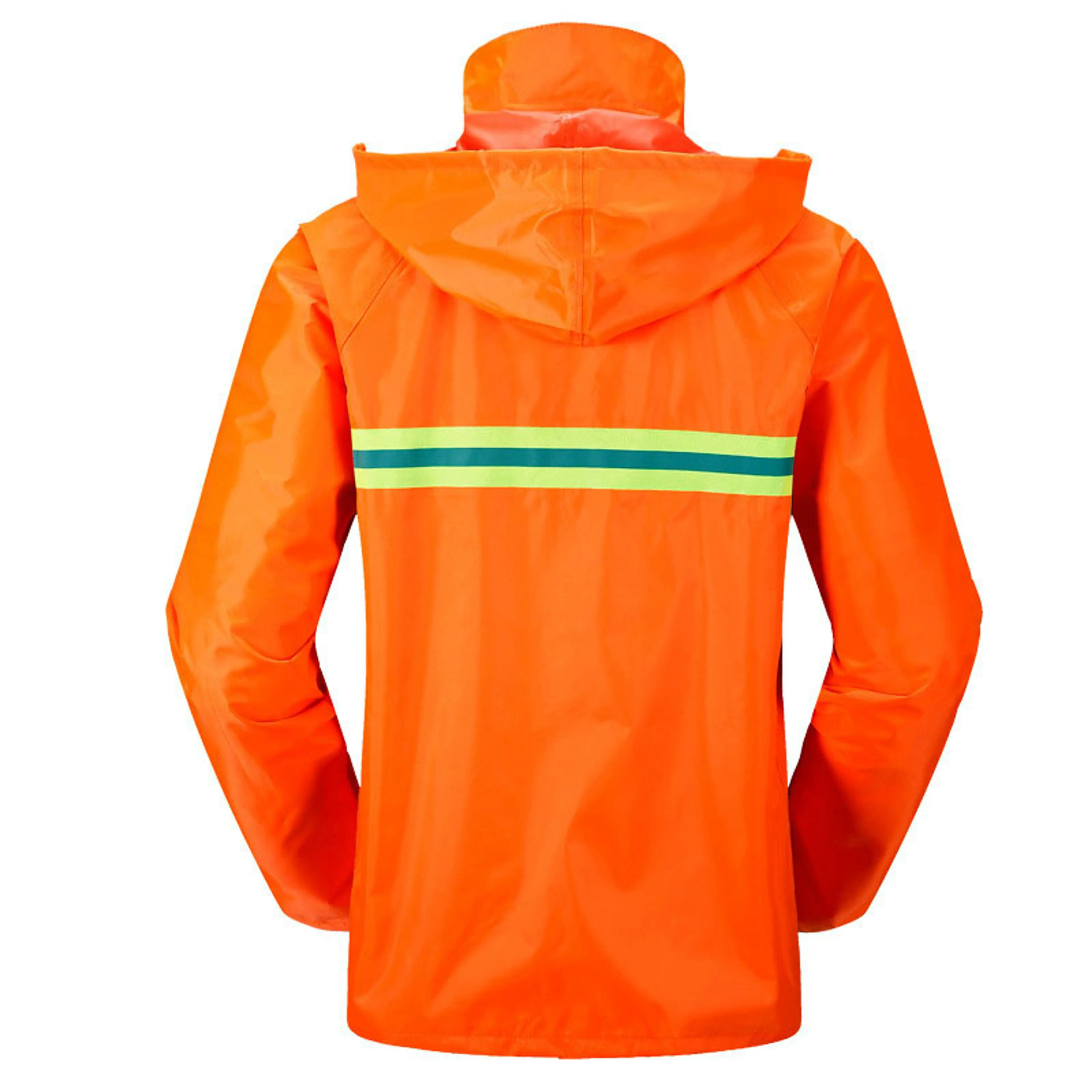 Hi Vis Rain Coat Waterproof Jacket & Trousers Set - Image 4