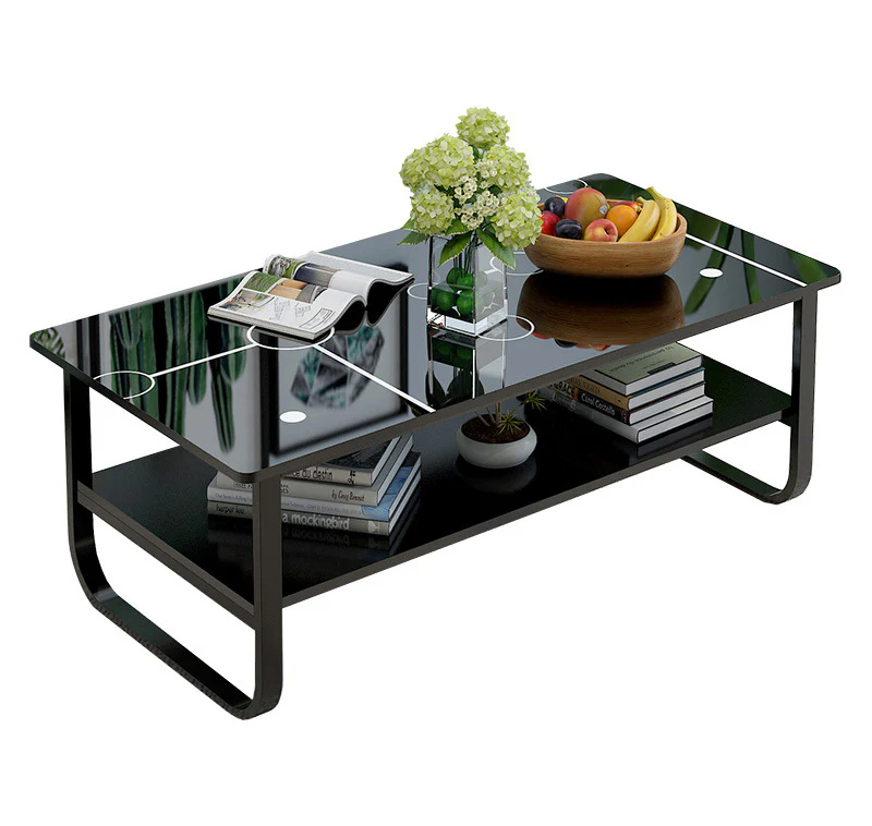 High Gloss Elegance Coffee Table with Shelf - Image 9