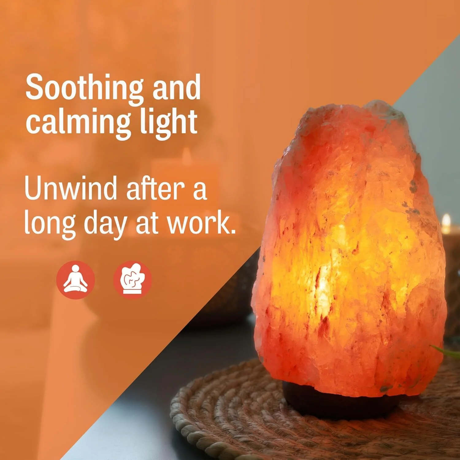 Himalayan Salt Lamp Natural Crystal Rock Night Light (2-3kg) - Image 10
