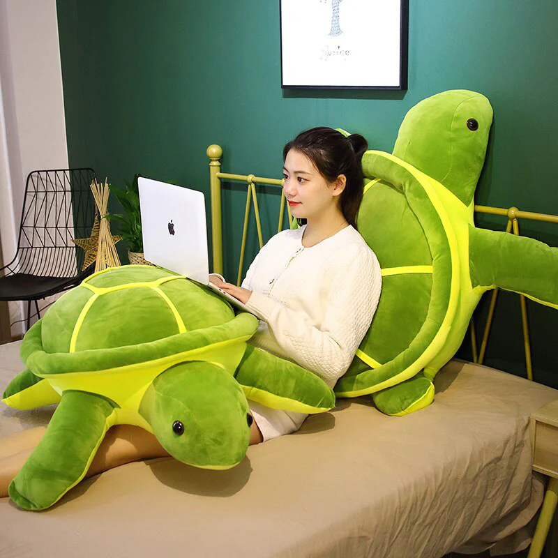 Huge Cute Sea Turtle Plush Toy Stuffed Animal Pillow - 55cm - Image 2