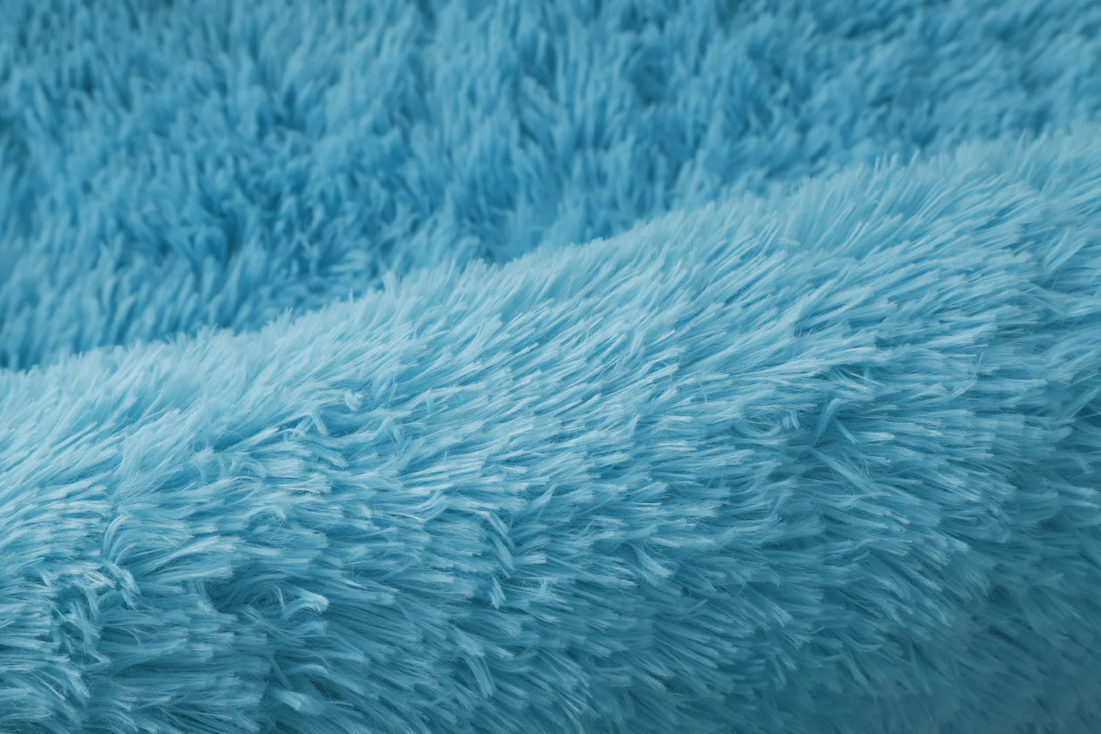 Infinity Round Shag Rug 100cm (Blue) - Image 8