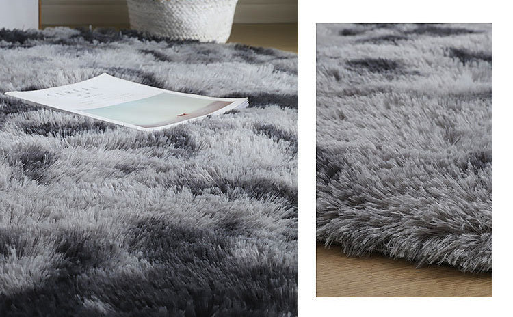 Infinity Round Shag Rug (Charcoal & Grey) - Image 10