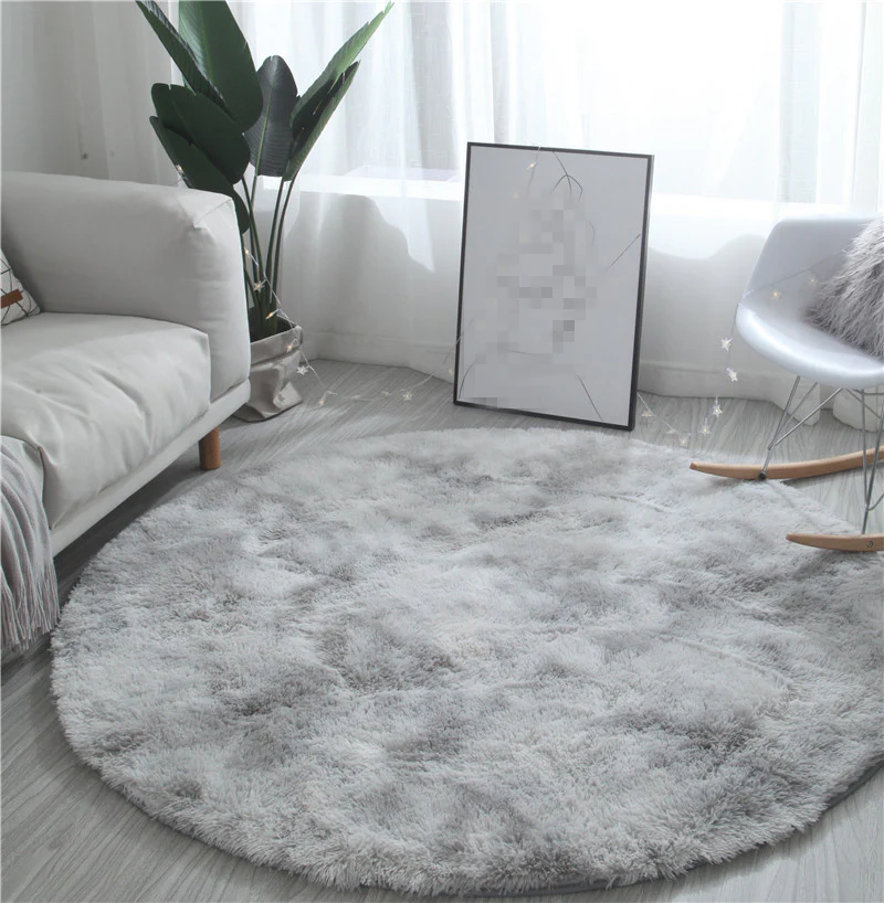 Infinity Round Shag Rug (Platinum) - Image 3