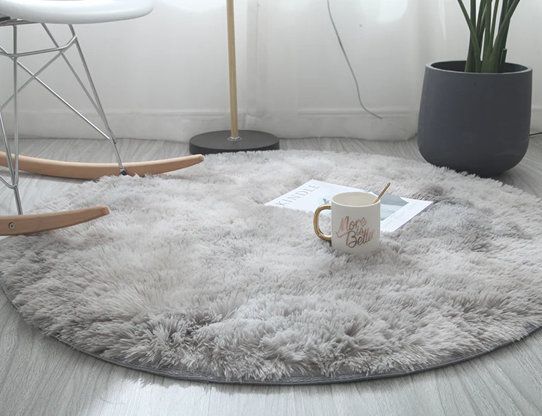 Infinity Round Shag Rug (Platinum) - Image 8