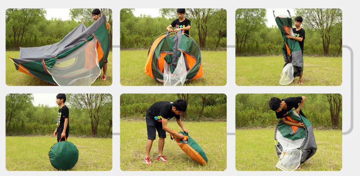 Instant Pop Up 2-3 Person Camping Tent - Image 6