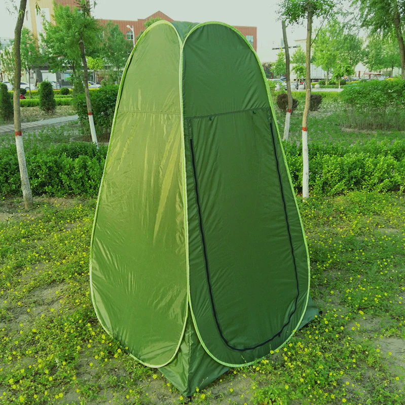 Instant Pop Up Camp Toilet Portable Outdoor Shower Privacy Shelter Tent with Bag - Image 10