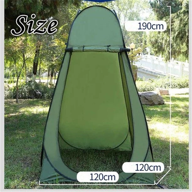 Instant Pop Up Camp Toilet Portable Outdoor Shower Privacy Shelter Tent with Bag - Image 6
