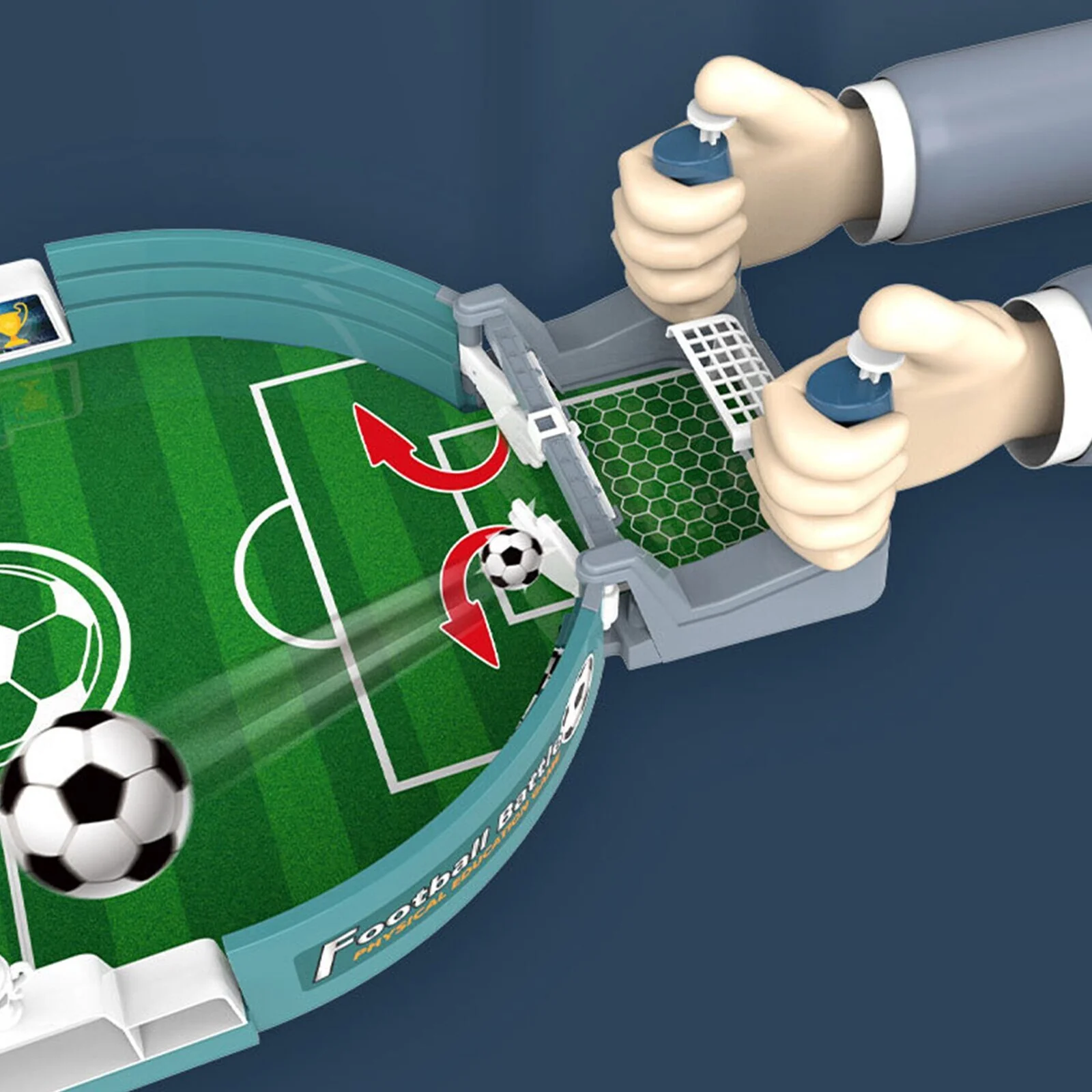 Interactive Tabletop Soccer Table Football Board Game Toy Set - Image 7