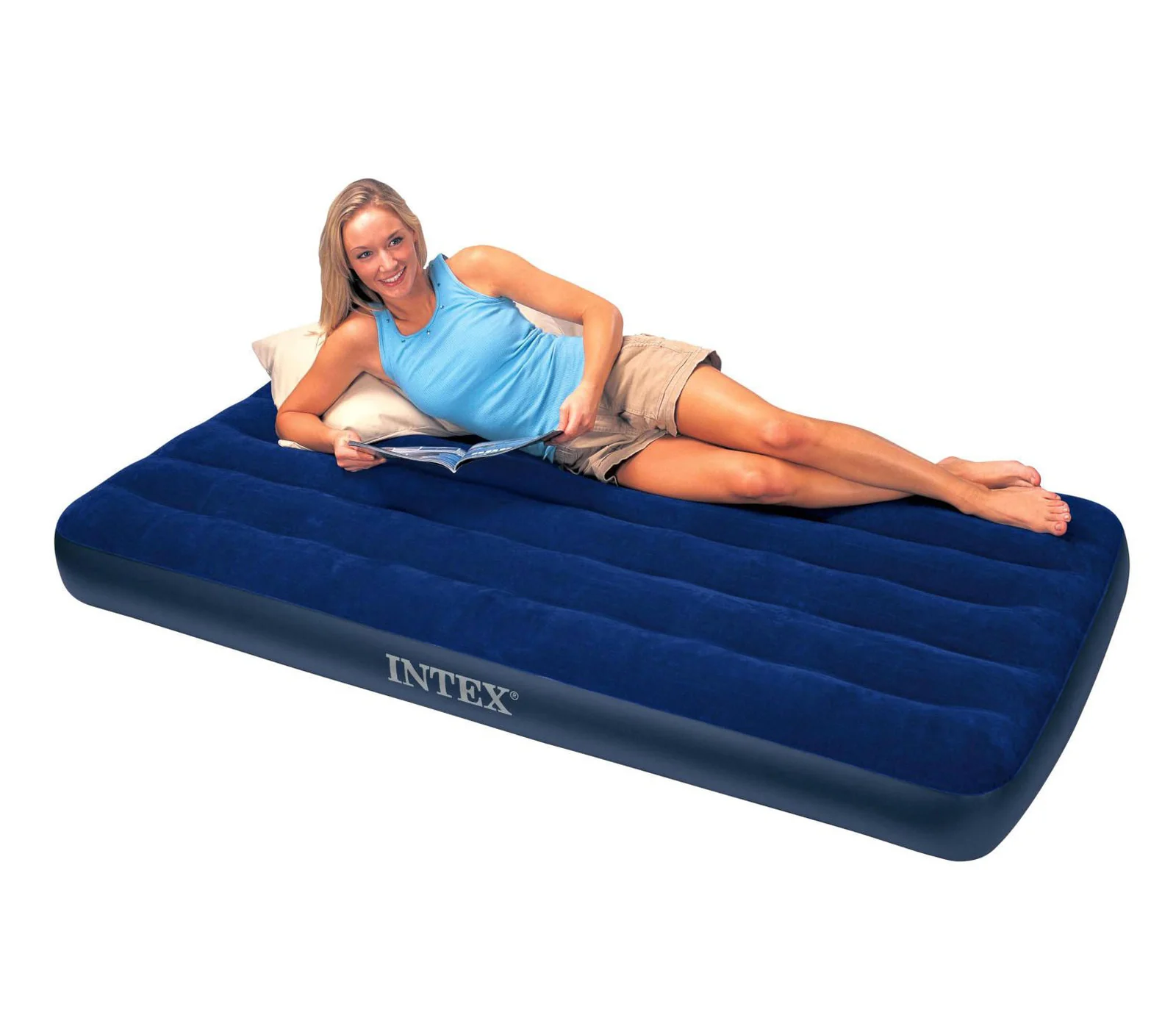 Intex Classic Downy Inflatable Single Mattress Air Bed - Image 9
