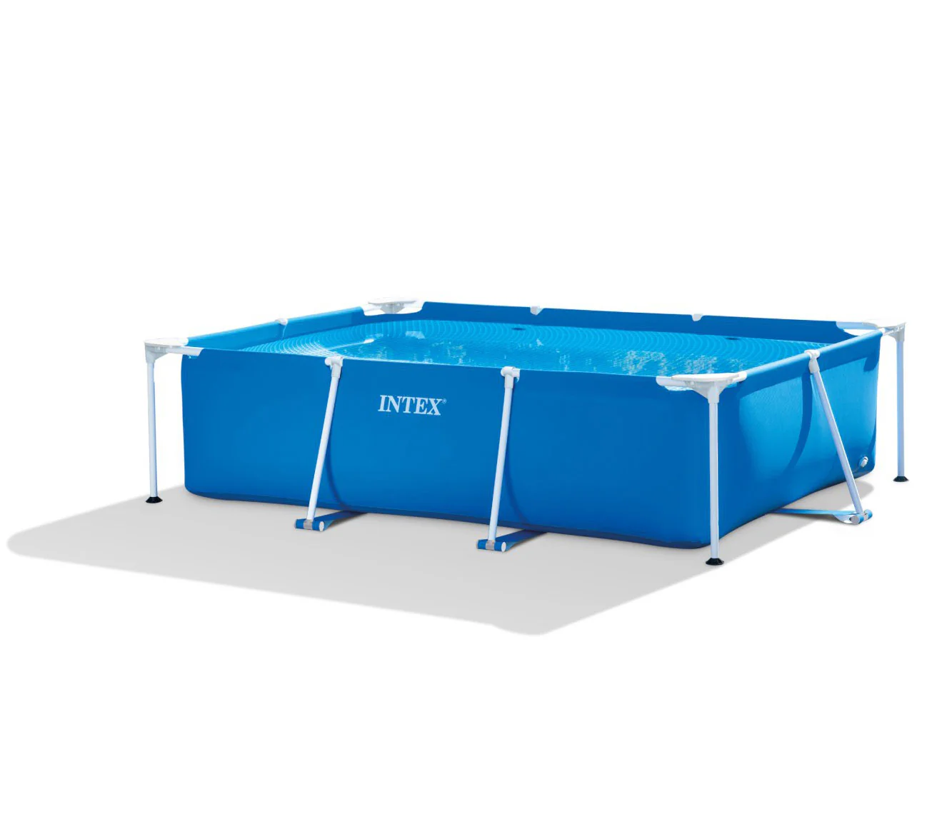 Intex Rectangle Metal Frame Above Ground Family Swimming Pool - Image 5