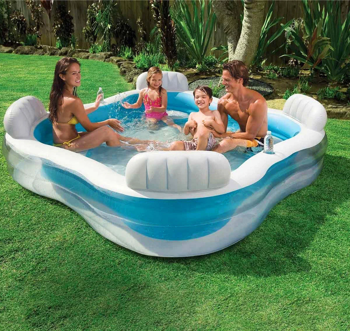 Intex Swim Center Family Lounge Swimming Pool - Image 5