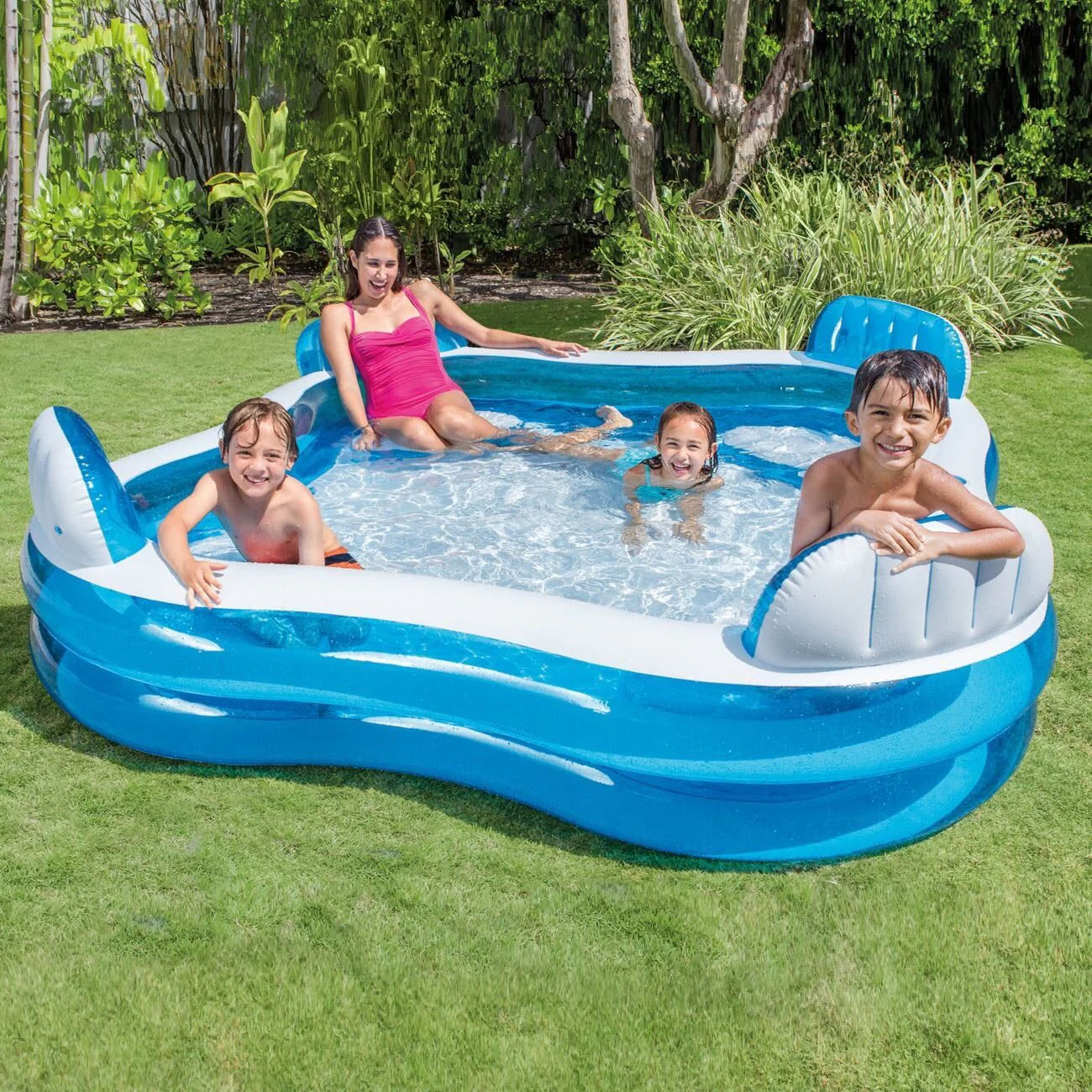 Intex Swim Center Family Lounge Swimming Pool - Image 7