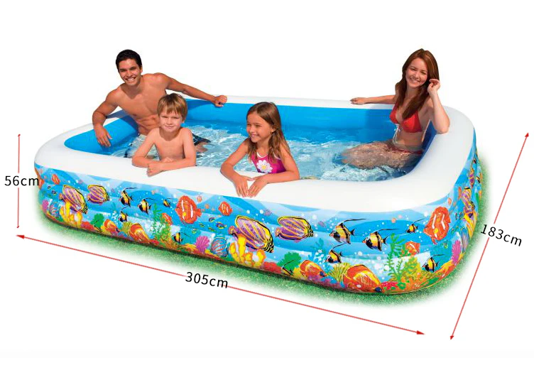 Intex Swim Center Tropical Reef inflatable Family Swimming Pool - Image 2
